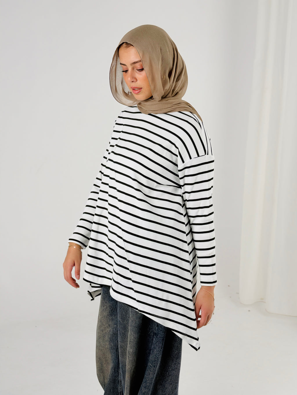 High Low Shirt - Striped