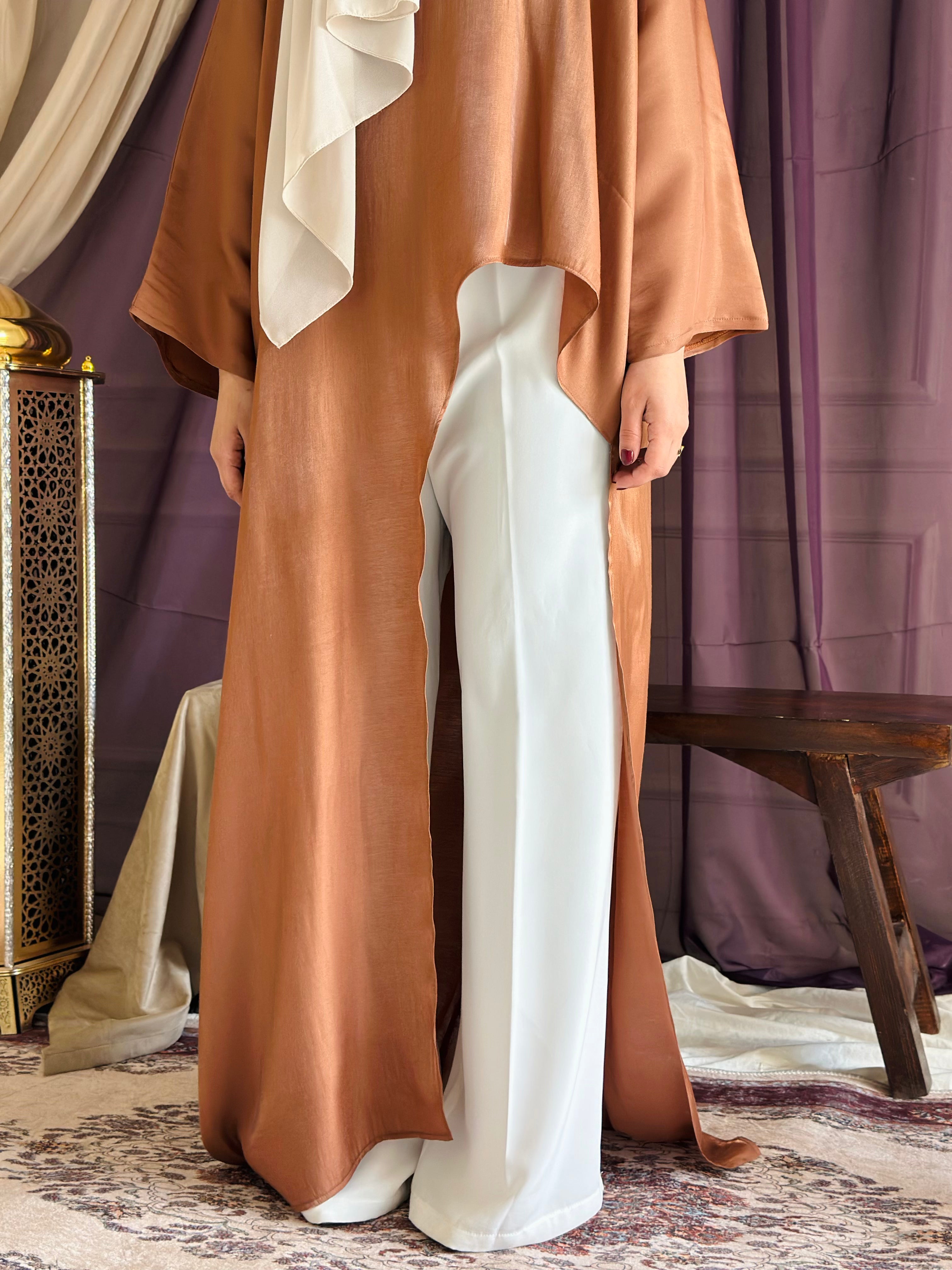 Azar Flow shirt - Sand Track with Belt