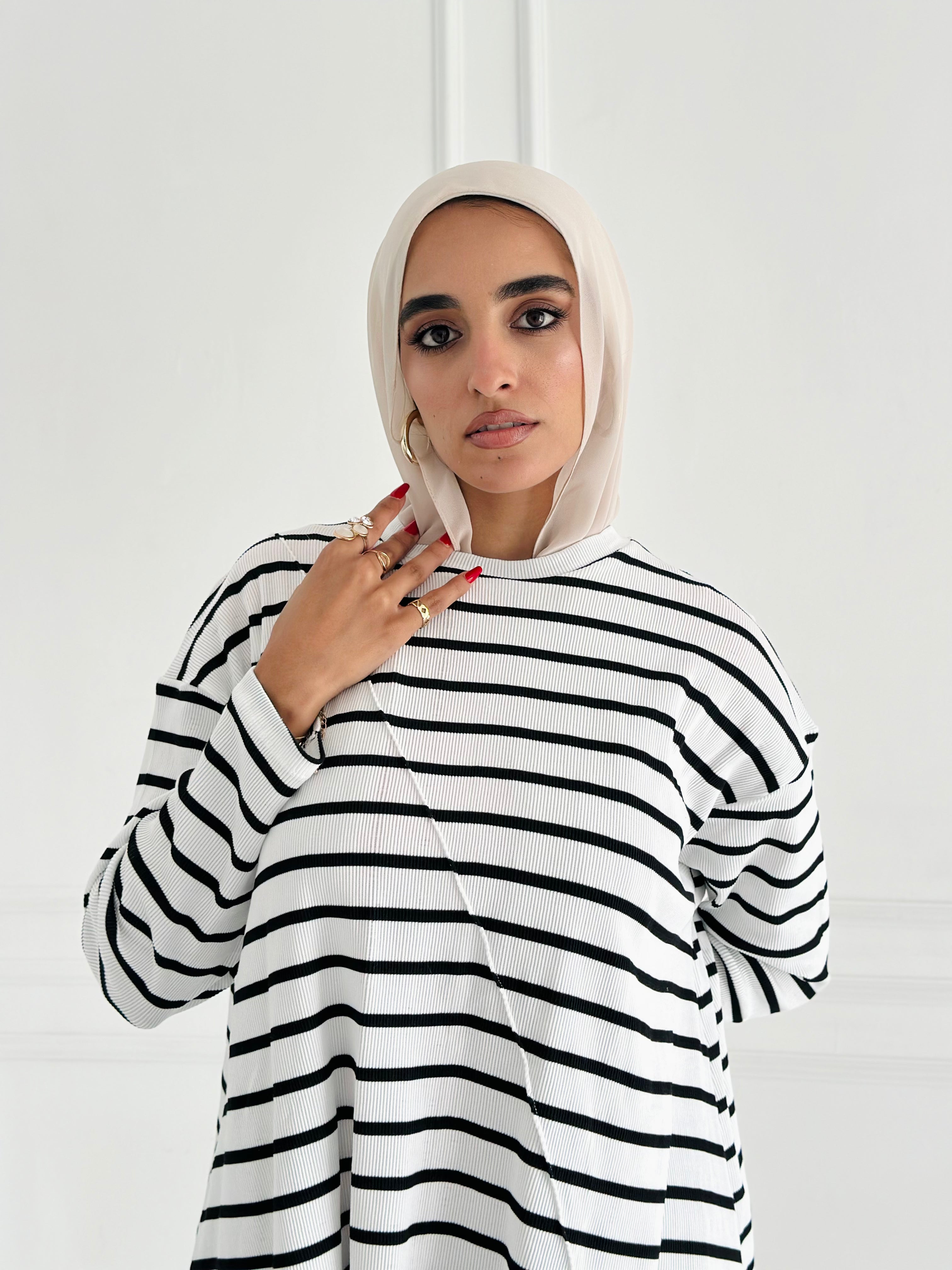 High Low Shirt - Striped
