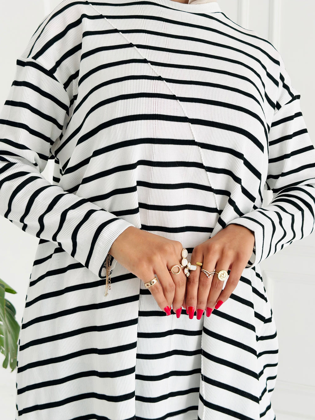 High Low Shirt - Striped