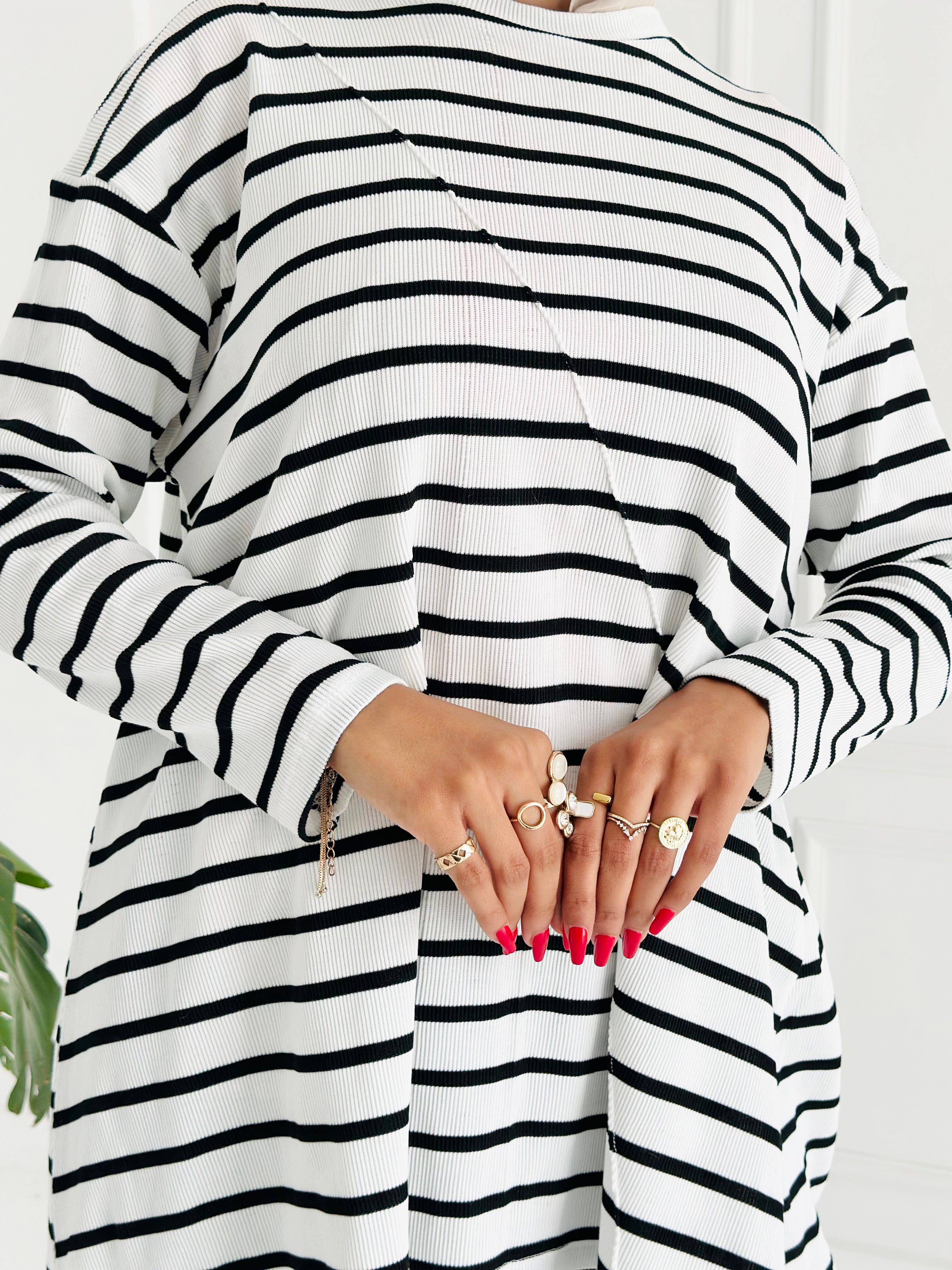 High Low Shirt - Striped