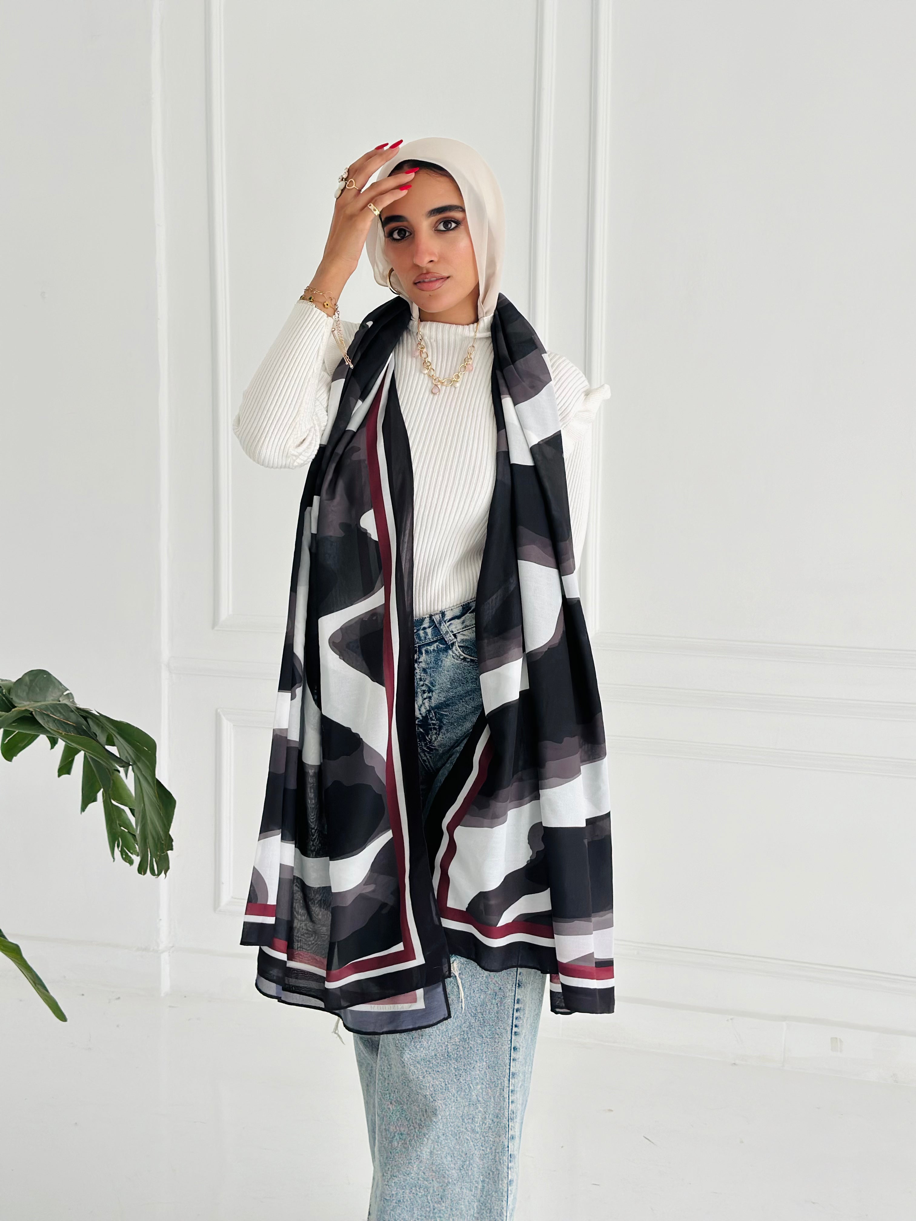Black Whale Scarf