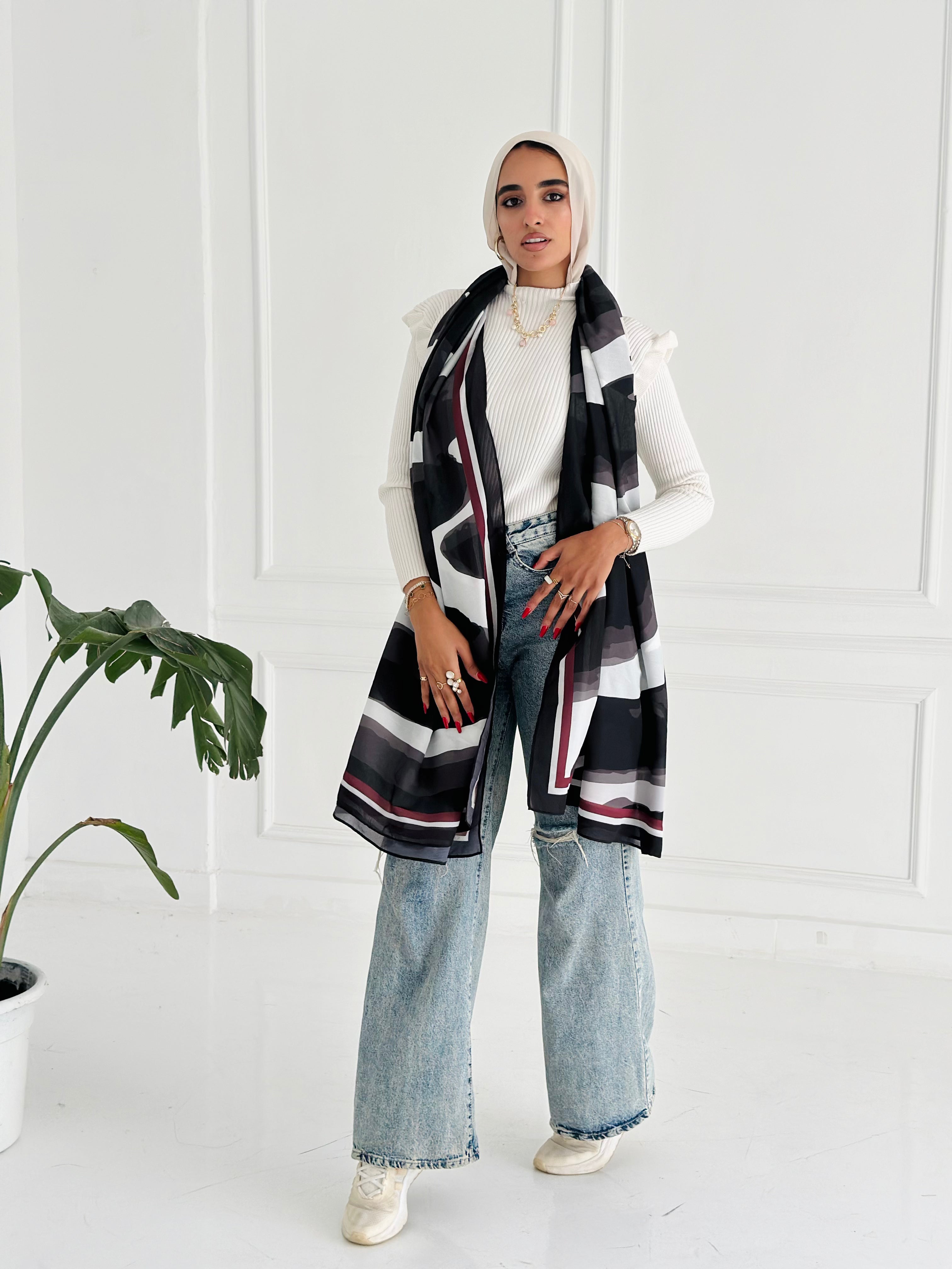 Black Whale Scarf