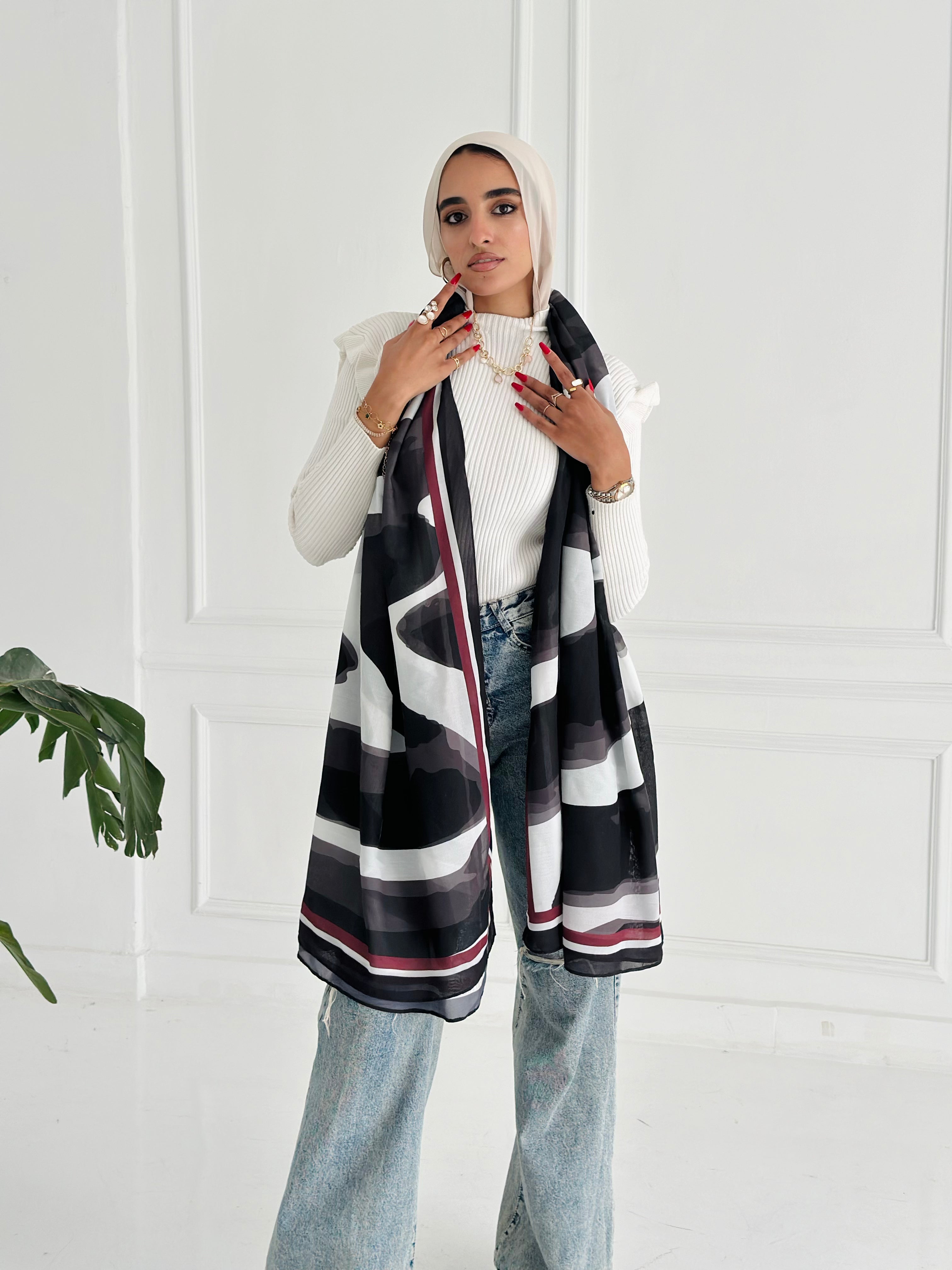 Black Whale Scarf