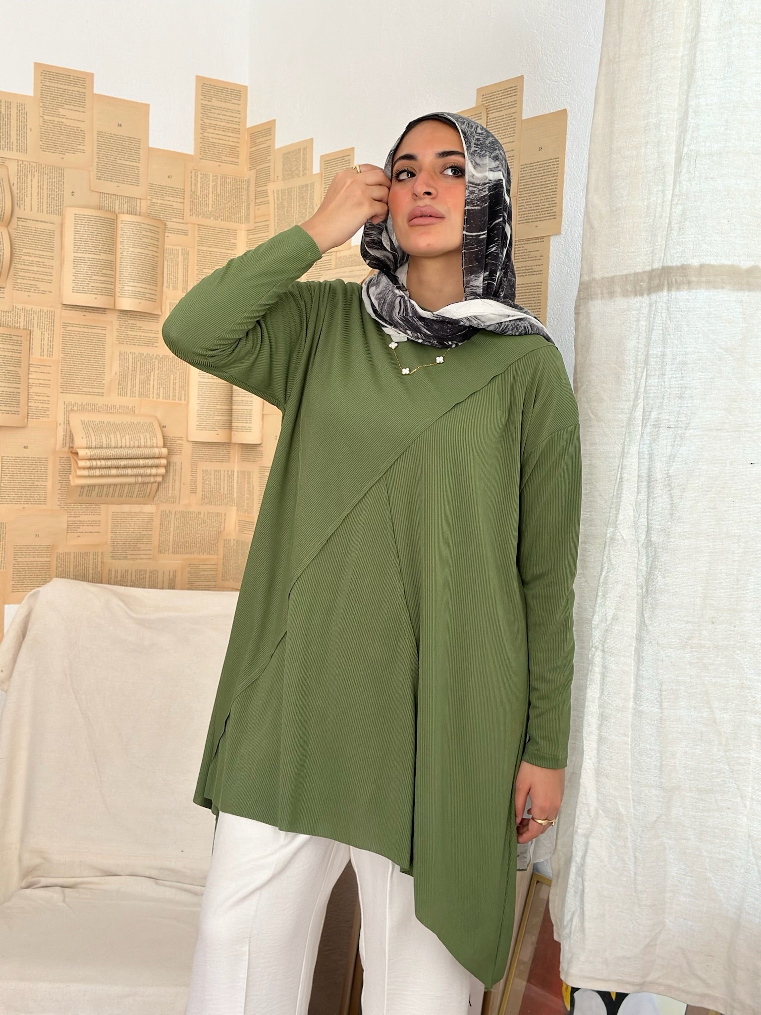 Rib Shirt - Olive
